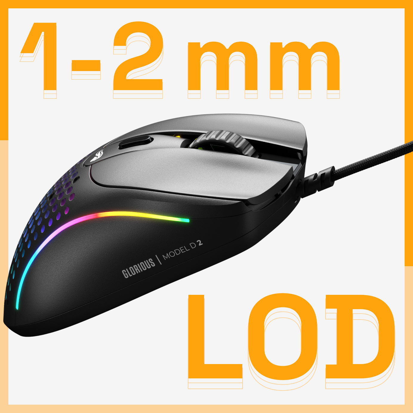 Model D 2 Wired in Black offers a 1-2mm lift off distance